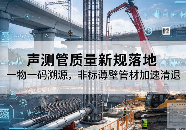 绿园声测管质量新规落地，一物一码溯源，非标薄壁管材加速清退